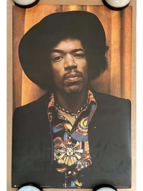 Other - Vintage Original 1970s Pace International Jimi Hendrix Poster Music Head Shot